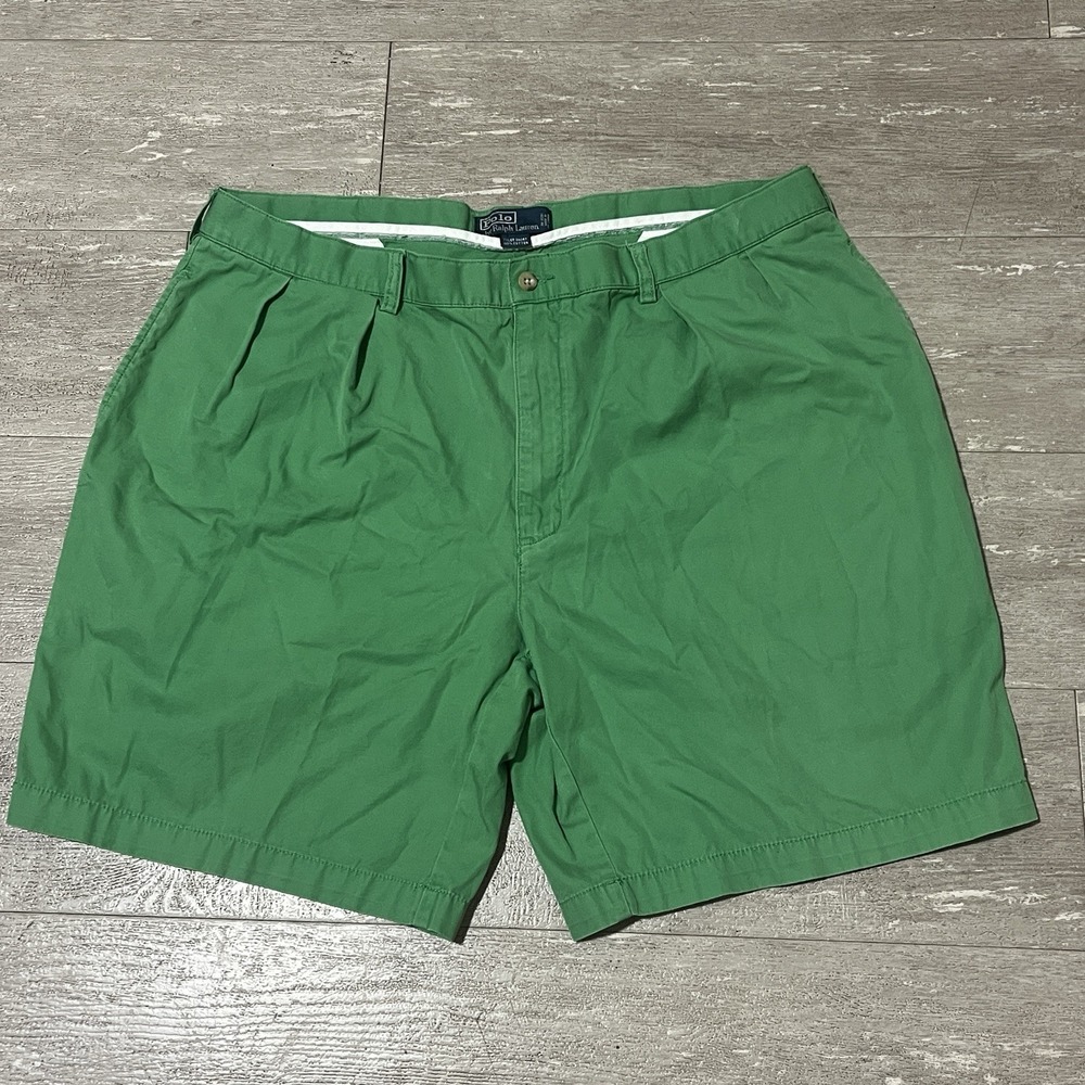 Polo Ralph Lauren Green Chino Shorts Slim Stretch - Size 42